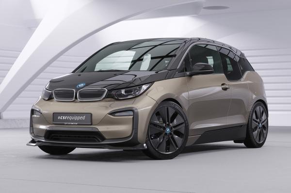 CSR Frontspoiler | Cup-Spoilerlippe mit ABE für BMW i3 CSL676-L schwarz matt (Lackierung erforderlich)