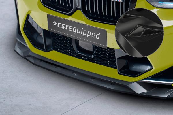 CSR Frontspoiler | Cup-Spoilerlippe mit ABE für BMW X3 (F97) CSL678-G Glossy schwarz Hochglanz (keine Lackierung erforderlich)