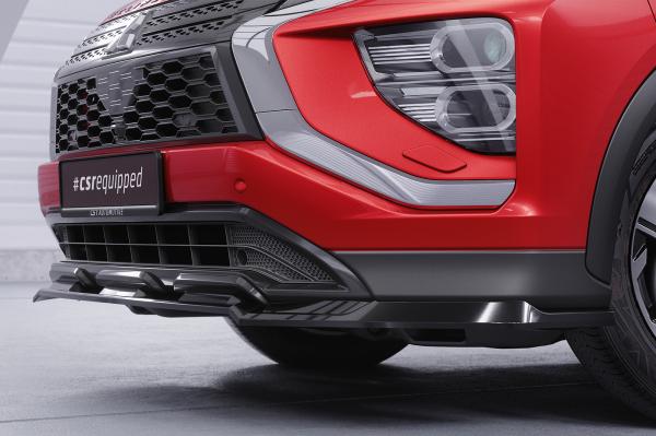 CSR Frontspoiler | Cup-Spoilerlippe mit ABE für Mitsubishi Eclipse Cross CSL685-L schwarz matt (Lackierung erforderlich)