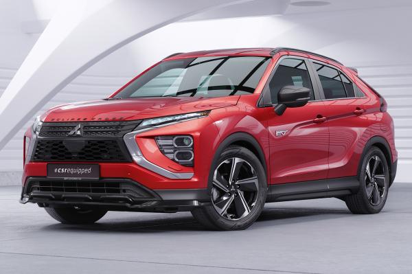 CSR Frontspoiler | Cup-Spoilerlippe mit ABE für Mitsubishi Eclipse Cross CSL685-L schwarz matt (Lackierung erforderlich)