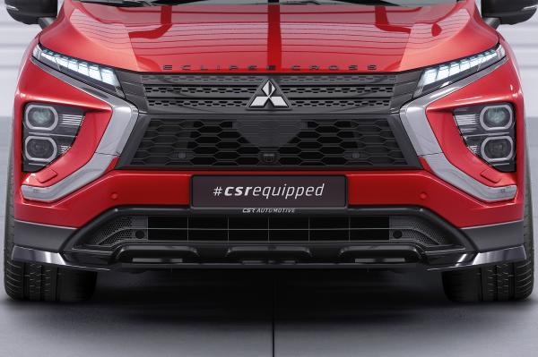 CSR Frontspoiler | Cup-Spoilerlippe mit ABE für Mitsubishi Eclipse Cross CSL685-L schwarz matt (Lackierung erforderlich)