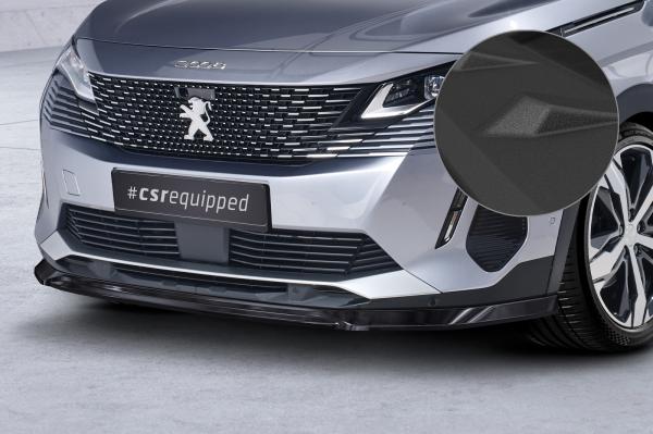 CSR Frontspoiler | Cup-Spoilerlippe mit ABE für Peugeot 3008 (2. Gen) CSL688-S schwarz matt strukturiert (keine Lackierung erforderlich)