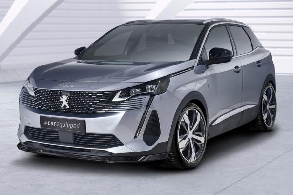 CSR Frontspoiler | Cup-Spoilerlippe mit ABE für Peugeot 3008 (2. Gen) CSL688-G Glossy schwarz Hochglanz (keine Lackierung erforderlich)