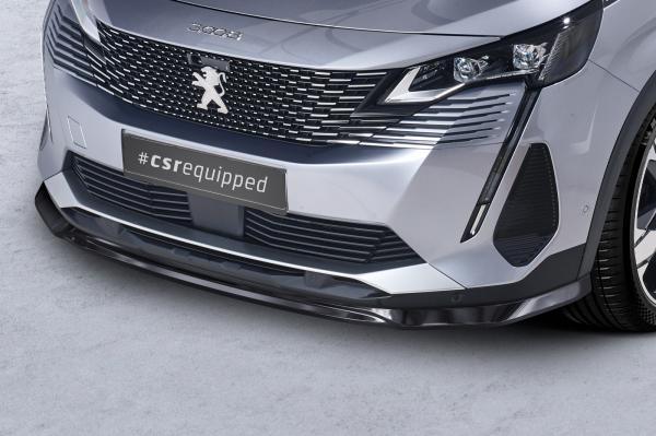 CSR Frontspoiler | Cup-Spoilerlippe mit ABE für Peugeot 3008 (2. Gen) CSL688-G Glossy schwarz Hochglanz (keine Lackierung erforderlich)