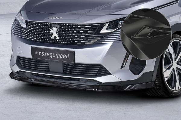 CSR Frontspoiler | Cup-Spoilerlippe mit ABE für Peugeot 3008 (2. Gen) CSL688-G Glossy schwarz Hochglanz (keine Lackierung erforderlich)