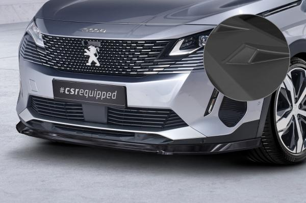CSR Frontspoiler | Cup-Spoilerlippe mit ABE für Peugeot 3008 (2. Gen) CSL688-L schwarz matt (Lackierung erforderlich)
