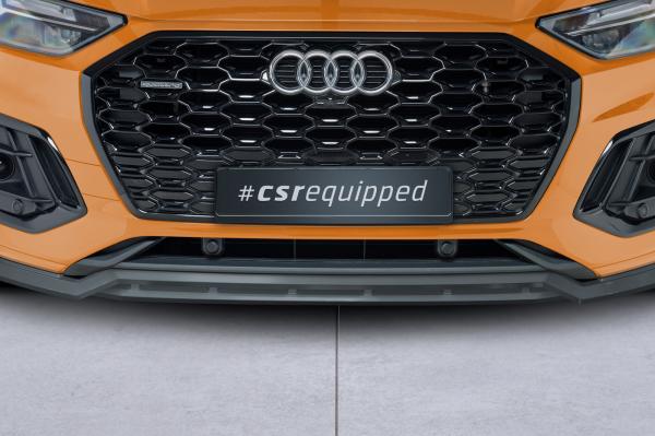 CSR Frontspoiler | Cup-Spoilerlippe mit ABE für Audi Q5 (FY/FYT) S-Line / SQ5 (FY) CSL689-G Glossy schwarz Hochglanz (keine Lackierung erforderlich)