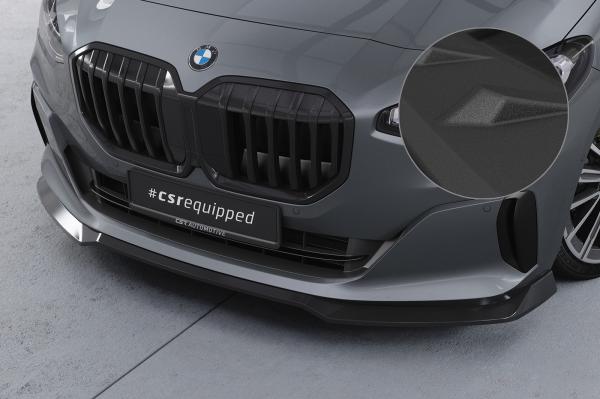CSR Frontspoiler | Cup-Spoilerlippe mit ABE für BMW 2er (U06) Active Tourer CSL690-S schwarz matt strukturiert (keine Lackierung erforderlich)