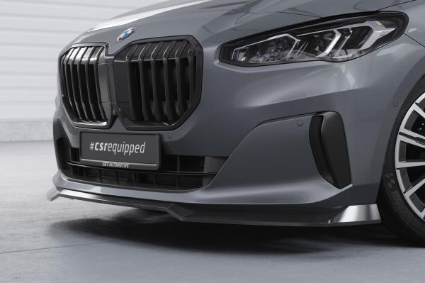 CSR Frontspoiler | Cup-Spoilerlippe mit ABE für BMW 2er (U06) Active Tourer CSL690-L schwarz matt (Lackierung erforderlich)