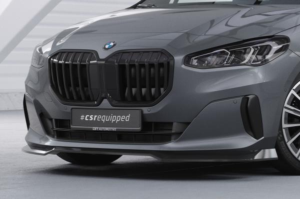 CSR Frontspoiler | Cup-Spoilerlippe mit ABE für BMW 2er (U06) Active Tourer CSL690-L schwarz matt (Lackierung erforderlich)