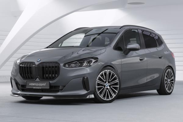 CSR Frontspoiler | Cup-Spoilerlippe mit ABE für BMW 2er (U06) Active Tourer CSL690-L schwarz matt (Lackierung erforderlich)