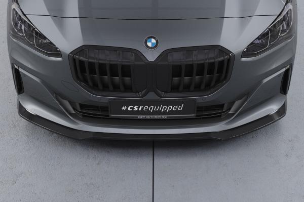 CSR Frontspoiler | Cup-Spoilerlippe mit ABE für BMW 2er (U06) Active Tourer CSL690-L schwarz matt (Lackierung erforderlich)