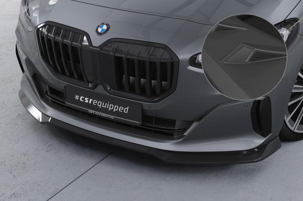 CSR Frontspoiler | Cup-Spoilerlippe mit ABE für BMW 2er (U06) Active Tourer CSL690-L schwarz matt (Lackierung erforderlich)