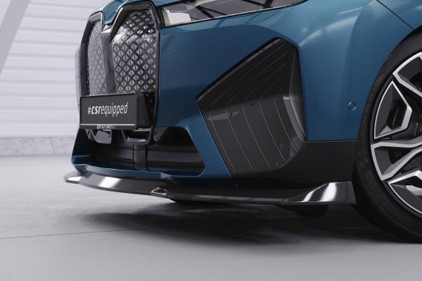CSR Frontspoiler | Cup-Spoilerlippe mit ABE für BMW iX CSL691-S schwarz matt strukturiert (keine Lackierung erforderlich)