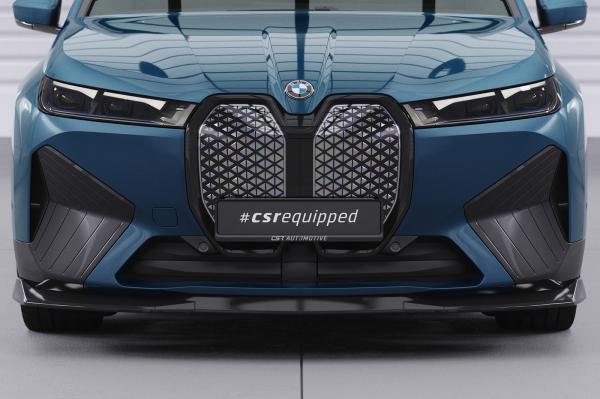 CSR Frontspoiler | Cup-Spoilerlippe mit ABE für BMW iX CSL691-S schwarz matt strukturiert (keine Lackierung erforderlich)