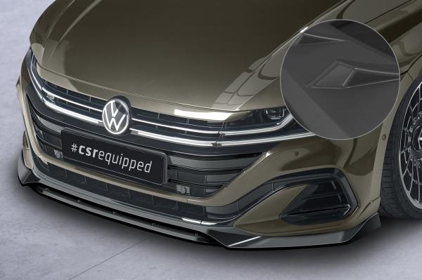 CSR Frontspoiler | Cup-Spoilerlippe mit ABE für VW Arteon CSL692-L schwarz matt (Lackierung erforderlich)