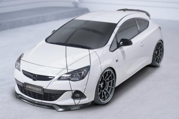CSR Frontspoiler | Cup-Spoilerlippe mit ABE für Opel Astra J GTC CSL693-L schwarz matt (Lackierung erforderlich)