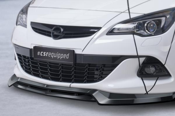 CSR Frontspoiler | Cup-Spoilerlippe mit ABE für Opel Astra J GTC CSL693-L schwarz matt (Lackierung erforderlich)