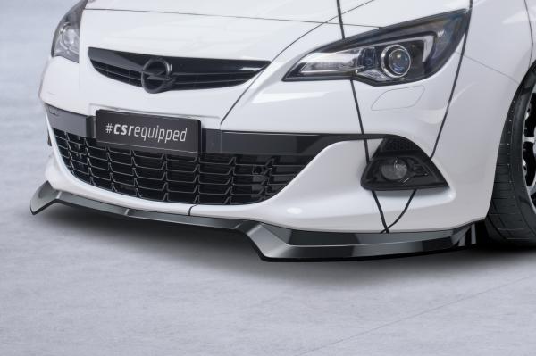 CSR Frontspoiler | Cup-Spoilerlippe mit ABE für Opel Astra J GTC CSL695-L schwarz matt (Lackierung erforderlich)