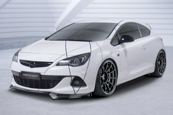 CSR Frontspoiler | Cup-Spoilerlippe mit ABE für Opel Astra J GTC CSL695-L schwarz matt (Lackierung erforderlich)