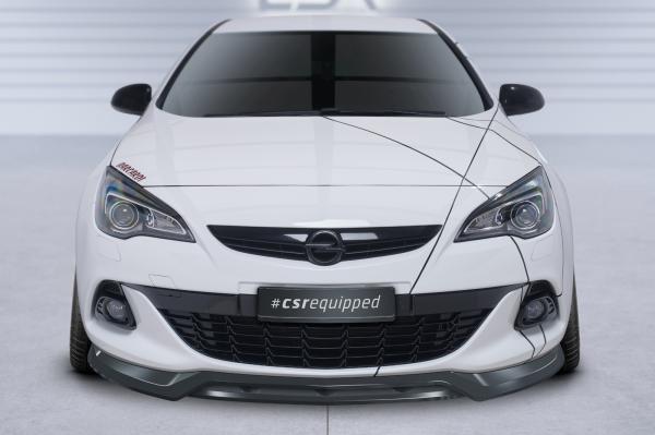 CSR Frontspoiler | Cup-Spoilerlippe mit ABE für Opel Astra J GTC CSL695-L schwarz matt (Lackierung erforderlich)