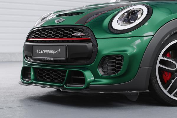 CSR Frontspoiler | Cup-Spoilerlippe mit ABE für Mini F55, F56, F57 JCW-Trim CSL700-L schwarz matt (Lackierung erforderlich)