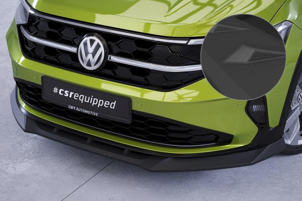 CSR Frontspoiler | Cup-Spoilerlippe mit ABE für VW Taigo (Typ CS) CSL703-S schwarz matt strukturiert (keine Lackierung erforderlich)