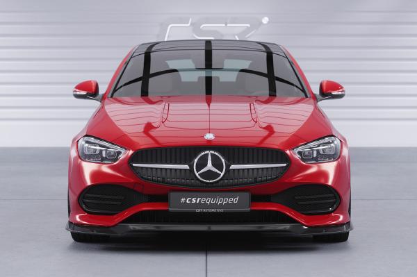 CSR Frontspoiler | Cup-Spoilerlippe mit ABE für Mercedes-Benz C-Klasse W206 / S206 CSL704-G Glossy schwarz Hochglanz (keine Lackierung erforderlich)