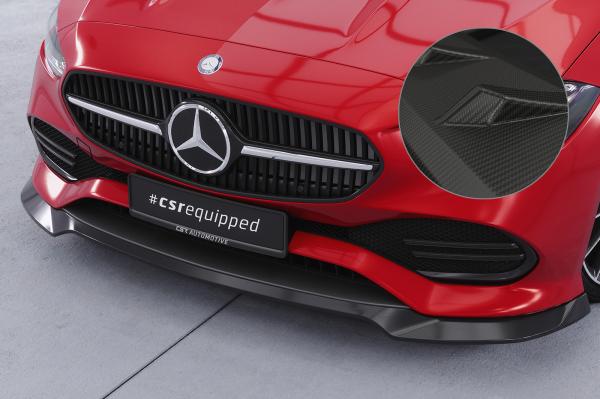 CSR Frontspoiler | Cup-Spoilerlippe mit ABE für Mercedes-Benz C-Klasse W206 / S206 CSL704-M Carbon Look matt strukturiert (keine Lackierung erforderlich)