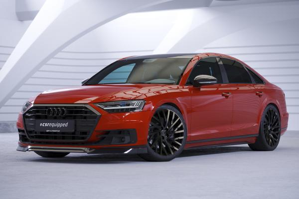 CSR Frontspoiler | Cup-Spoilerlippe mit ABE für Audi A8 (D5) CSL706-S schwarz matt strukturiert (keine Lackierung erforderlich)