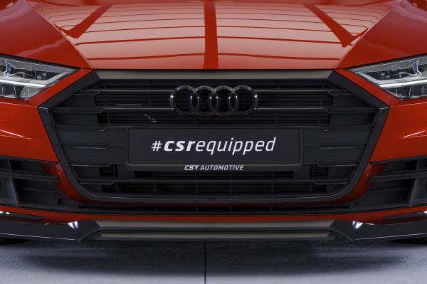 CSR Frontspoiler | Cup-Spoilerlippe mit ABE für Audi A8 (D5) CSL706-S schwarz matt strukturiert (keine Lackierung erforderlich)
