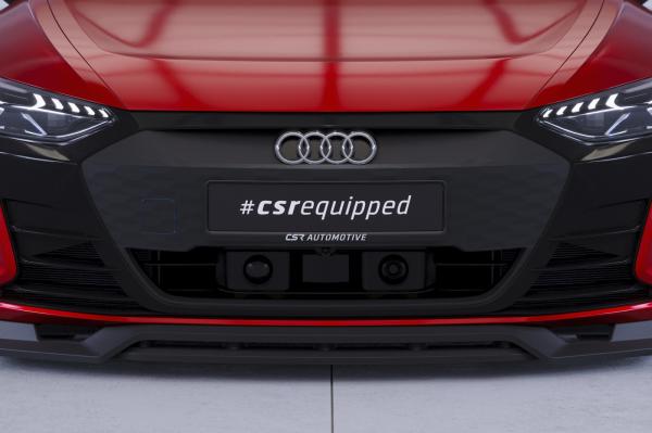 CSR Frontspoiler | Cup-Spoilerlippe mit ABE für Audi e-tron GT CSL708-L schwarz matt (Lackierung erforderlich)