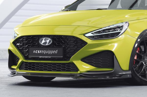 CSR Frontspoiler | Cup-Spoilerlippe mit ABE für Hyundai I30 (PD) N / N-Line CSL714-L schwarz matt (Lackierung erforderlich)