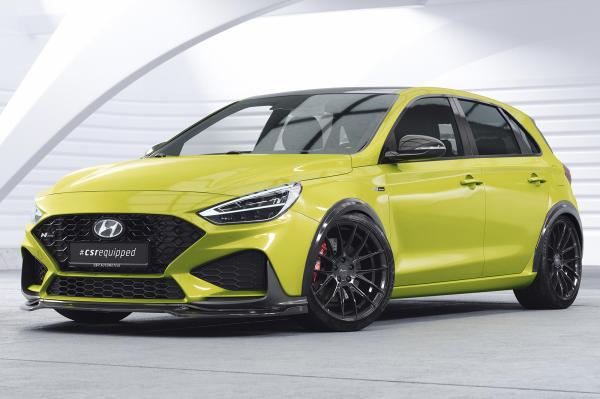 CSR Frontspoiler | Cup-Spoilerlippe mit ABE für Hyundai I30 (PD) N / N-Line CSL714-L schwarz matt (Lackierung erforderlich)