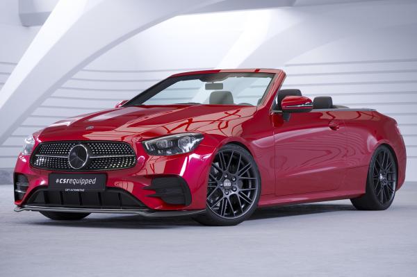 CSR Frontspoiler | Cup-Spoilerlippe mit ABE für Mercedes-Benz E-Klasse (A238/C238) AMG-Line CSL715-M Carbon Look matt strukturiert (keine Lackierung erforderlich)
