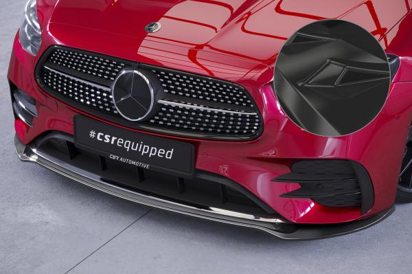 CSR Frontspoiler | Cup-Spoilerlippe mit ABE für Mercedes-Benz E-Klasse (A238/C238) AMG-Line CSL715-G Glossy schwarz Hochglanz (keine Lackierung erforderlich)
