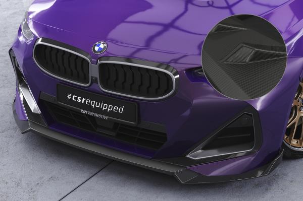 CSR Frontspoiler | Cup-Spoilerlippe mit ABE für BMW 2er G42 M-Paket/M240i CSL716-M Carbon Look matt strukturiert (keine Lackierung erforderlich)