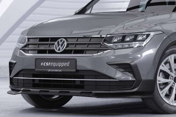 CSR Frontspoiler | Cup-Spoilerlippe mit ABE für VW Tiguan 2 (Typ AD) CSL717-M Carbon Look matt strukturiert (keine Lackierung erforderlich)