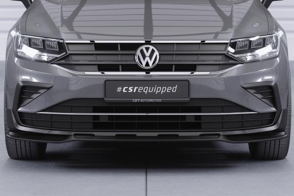 CSR Frontspoiler | Cup-Spoilerlippe mit ABE für VW Tiguan 2 (Typ AD) CSL717-M Carbon Look matt strukturiert (keine Lackierung erforderlich)