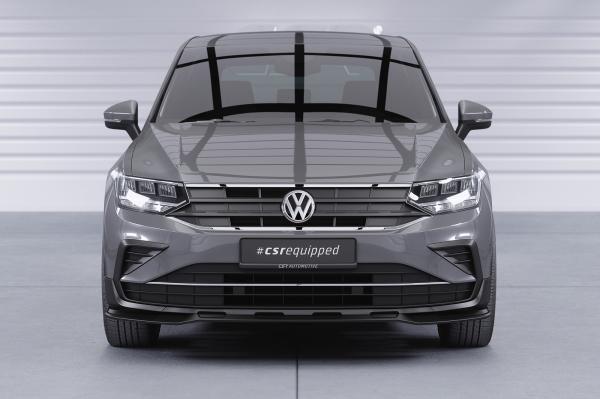 CSR Frontspoiler | Cup-Spoilerlippe mit ABE für VW Tiguan 2 (Typ AD) CSL717-M Carbon Look matt strukturiert (keine Lackierung erforderlich)