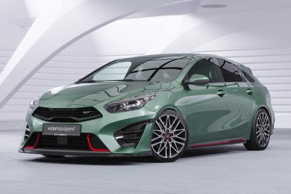 CSR Frontspoiler | Cup-Spoilerlippe mit ABE für Kia ProCeed (CD) GT CSL720-L schwarz matt (Lackierung erforderlich)
