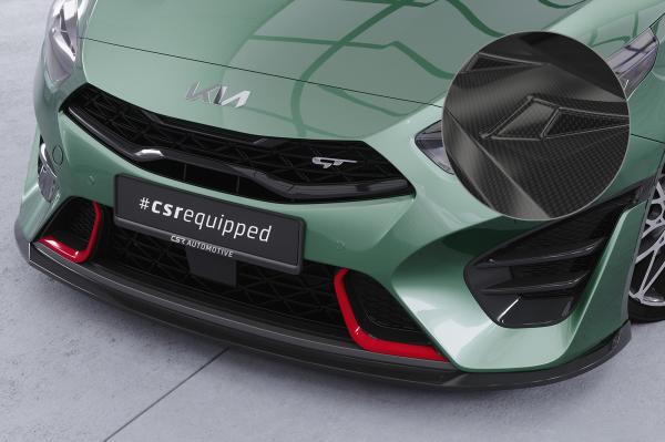 CSR Frontspoiler | Cup-Spoilerlippe mit ABE für Kia ProCeed (CD) GT CSL720-C Carbon Look Hochglanz (keine Lackierung erforderlich)
