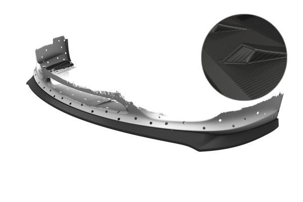 CSR Frontspoiler | Cup-Spoilerlippe mit ABE für Porsche 987 Boxster CSL725-M Carbon Look matt strukturiert (keine Lackierung erforderlich)