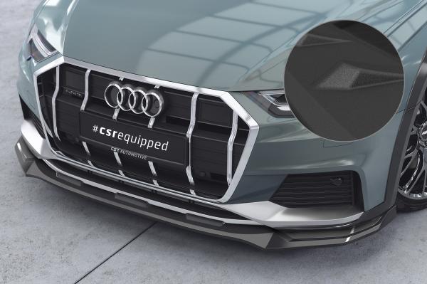 CSR Frontspoiler | Cup-Spoilerlippe mit ABE für Audi A6 C8 (Typ 4K/F2) Allroad CSL726-S Strukturiert schwarz matt (keine Lackierung erforderlich)