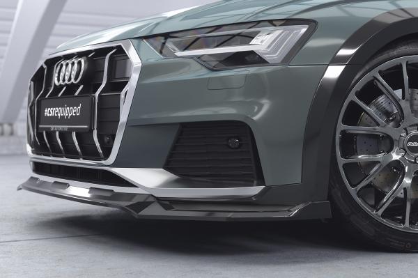 CSR Frontspoiler | Cup-Spoilerlippe mit ABE für Audi A6 C8 (Typ 4K/F2) Allroad CSL726-G Glossy schwarz glänzend (keine Lackierung erforderlich)