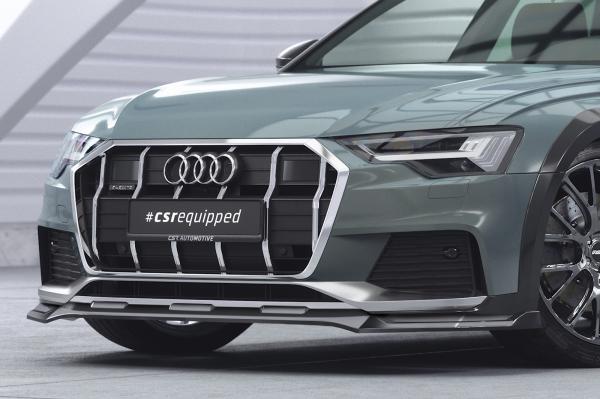 CSR Frontspoiler | Cup-Spoilerlippe mit ABE für Audi A6 C8 (Typ 4K/F2) Allroad CSL726-G Glossy schwarz glänzend (keine Lackierung erforderlich)