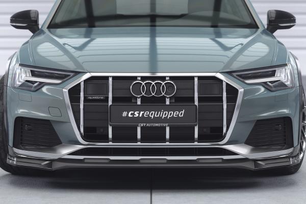 CSR Frontspoiler | Cup-Spoilerlippe mit ABE für Audi A6 C8 (Typ 4K/F2) Allroad CSL726-G Glossy schwarz glänzend (keine Lackierung erforderlich)