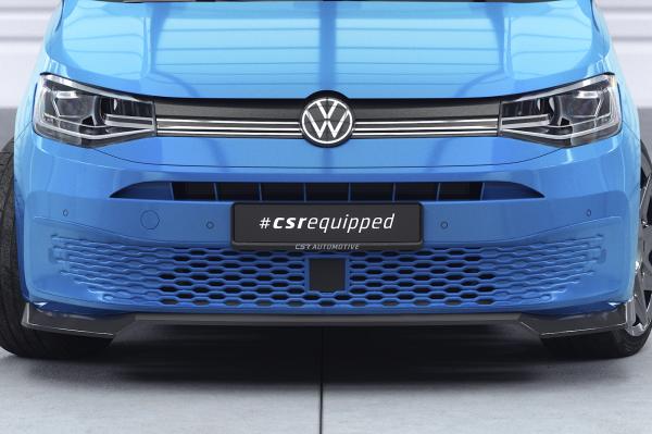 CSR Frontspoiler | Cup-Spoilerlippe mit ABE für VW Caddy 5 (Typ SB) CSL727-M Carbon Look matt strukturiert (keine Lackierung erforderlich)