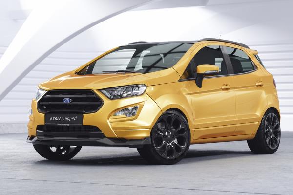 CSR Frontspoiler | Cup-Spoilerlippe mit ABE für Ford EcoSport MK2 CSL731-L schwarz matt (Lackierung erforderlich)