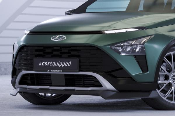 CSR Frontspoiler | Cup-Spoilerlippe mit ABE für Hyundai Bayon CSL733-S schwarz matt strukturiert (keine Lackierung erforderlich)